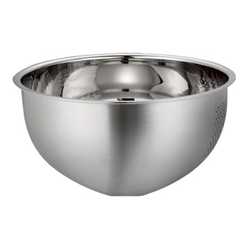 瑞典廚房 304不鏽鋼洗米籃/洗菜盆/瀝水籃  L  1個  銀色
