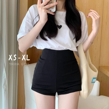 《杜達女孩》韓系女團熱褲 XS-XL日常打底黑色短褲 辣妹緊身短褲 高腰彈力短褲 熱舞跳舞短褲 西裝短褲 熱褲 安全褲