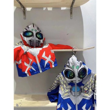 奧特曼外套男童春秋2023新款中小童寶寶蜘蛛俠衣服兒童夏裝風衣潮