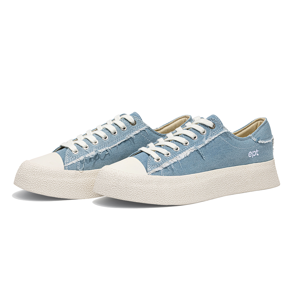 韓國 EPT DIVE 休閒單寧帆布鞋 淺藍 - 24.5cm