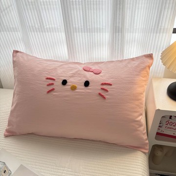 ✨壹灣出貨✨A類可愛水洗毛巾繡枕套一對裝48x74cm學生宿捨單衹防塵枕芯內膽套 XEMV