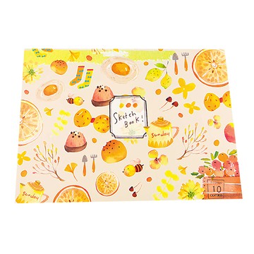 conifer 綠的事務 染渲森森 插畫系列 繪圖本 18.7x25.8cm 彩印霧P封面 空白圓畫紙  1本  16開