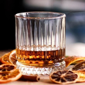 歐式復古條紋鉆石紋洋酒威士忌伏特加果汁牛奶餐廳餐吧無鉛玻璃杯