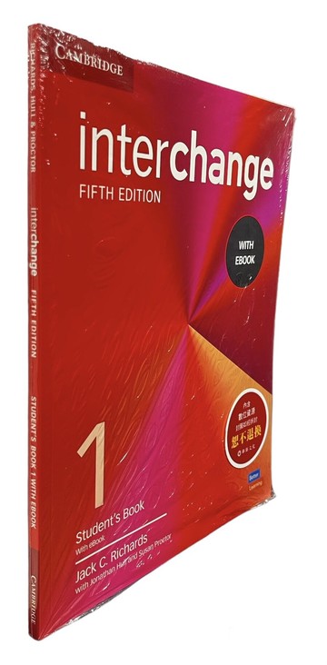 Interchange Level 1（學生課本）Student’s Book with eBook （拆封不退） (5版) Richards 2021 Cambridge