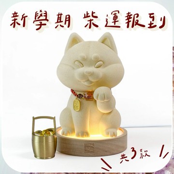 [快速出貨]【彤恩時尚】迎接你的財柴 🐶 巨柴聚財禮盒《送燈座》環保水泥擺飾・療癒柴犬公仔｜開學禮物 生日禮物 喬遷禮物
