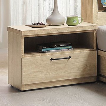 文創集 艾珊卡1.8尺單抽床頭櫃-54x40x46cm免組