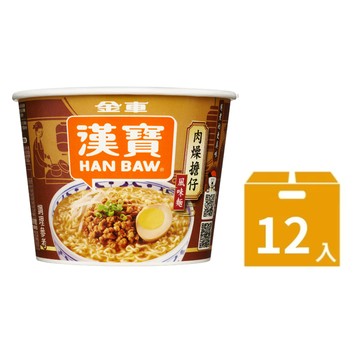 【金車漢寶】肉燥擔仔風味麵105g(12碗/箱)