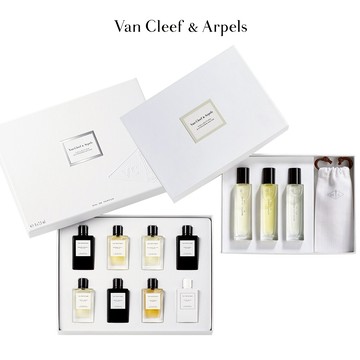 買一送一心意禮【Van Cleef & Arpels 梵克雅寶】珠寶花園淡香精迷你香氛禮盒+珠寶花園禮盒(無瑕檀15+月夜廣15+橙花15)附紙袋⚡快速出貨