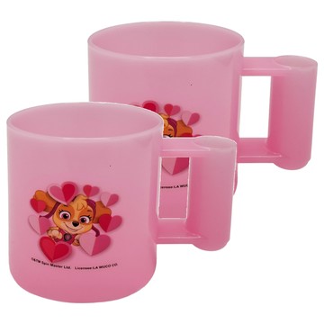 PAW PATROL 汪汪隊立大功 可愛牙刷杯  2個  粉色