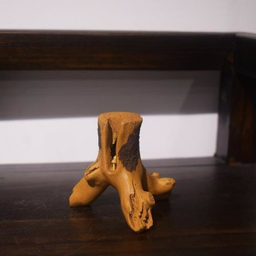 宜興紫砂茶具手工仿生樹樁蓋置筆架家用可養功夫茶具茶道配件擺件