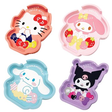 小禮堂 Sanrio 三麗鷗 造型收納盤手機支架 (大圖款) Kitty 美樂蒂 酷洛米 大耳狗