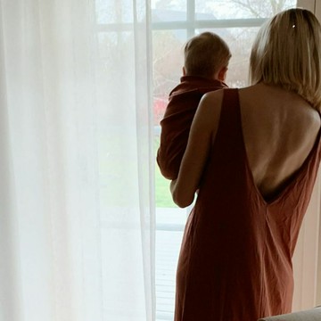 瑞典 The Sleepy Collection 成人露背匹馬棉家居服 - Rust - M/L