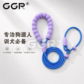 💕在臺出貨🔥p繩p鏈狗狗牽引繩大中小型犬遛狗繩泰迪柯基金毛狗繩高顏值防爆衝