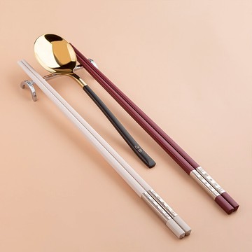 合金筷子家用公筷筷子加長商用餐飲餐廳酒店專用私人定制logo刻字