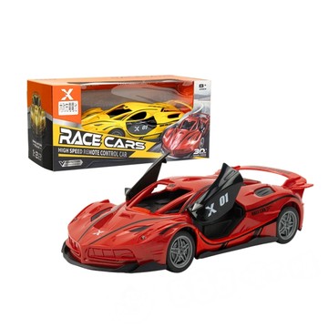 1:22 法拉利造型超跑RC無線遙控車(車頭燈亮/附3.7V充電池/時速30公里)(KS22Y)【888便利購】