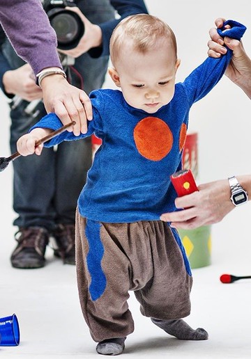 2014 秋冬 nadadelazos 灰褐色類絨毛料寬垮褲