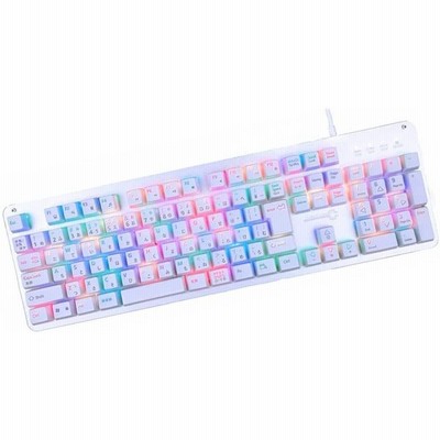 ゲーミングキーボード 白 茶軸 Jis 日本語配列 キーボード メカニカルキーボード 種類led色変 全キーled色独立 通販 Lineポイント最大get Lineショッピング