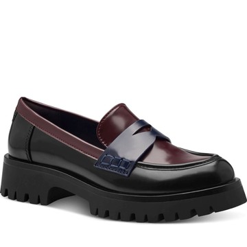 TAMARIS MERLOT COMB CASUAL CLOSED LOAFERS 紅色女款鞋子