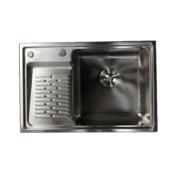 陽臺洗衣池帶搓板單槽網紅水槽 家用304不銹鋼洗衣水槽加厚洗衣盆[DD160109]