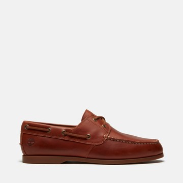 Timberland 男款棕色休閒帆船鞋｜A2R35EM4