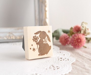 垂耳兔與三葉草印章