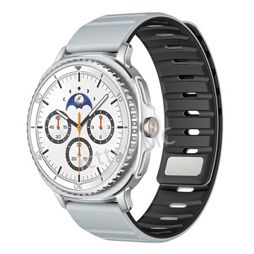 【免運】三星watch8表带 三星表带钉扣手表表带诺曼磁吸硅胶运动表带 三星watch 8 ultra磁吸運動錶帶