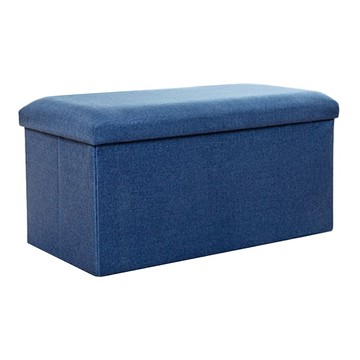 長方形折疊收納椅凳 40 x 25 x 25cm 寶藍色  1個