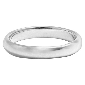 Stone Jewelry 簡約戒指 3mm 銀色 15號