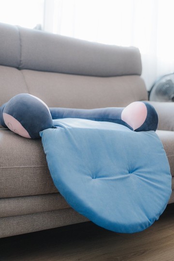 耳機造型折疊床墊-安穩藍 狗墊 貓墊 寵物床