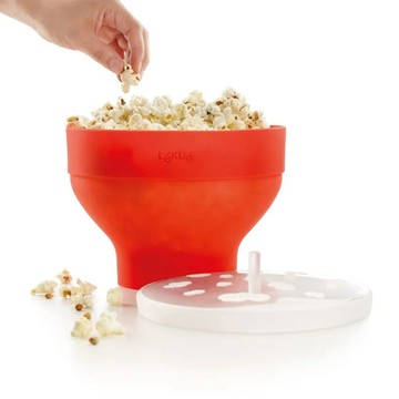 LEKUE｜爆米花料理盒 橘12.5cm 食品收納盒收納碗