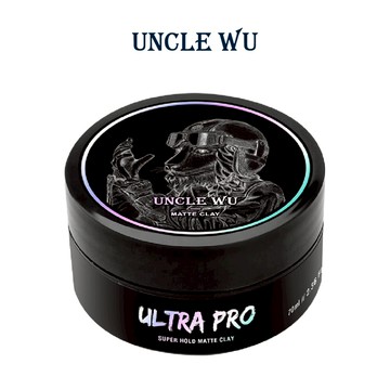 UNCLE WU｜無光澤【硬】髮泥,ULTRA PRO,抓翹,高強度造型,高支撐,重塑性強,很好洗,清爽不油感 70g