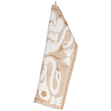 Armi Teva合作款亞麻萬用巾/毛巾 (KAKSIN 肉桂橘)