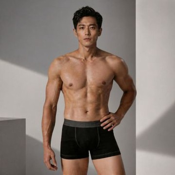 【TELITA】型男素色運動平口褲-亞麻黑