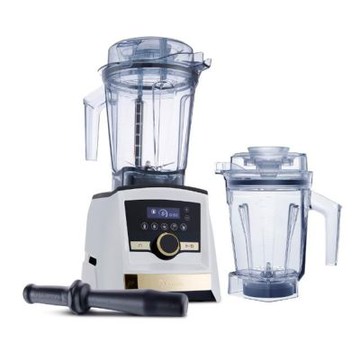 美國 Vitamix A3500i Gold Label 超跑級調理機-全球限定款-調理奶泡雙杯組（雪貂白）