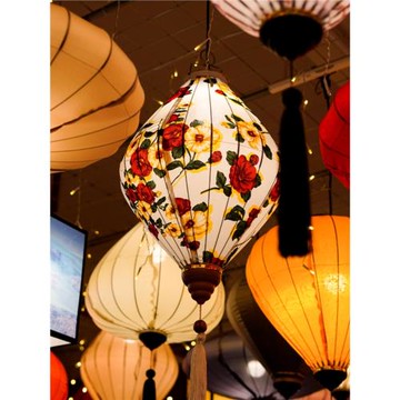 新款新年春節燈籠儀式氛圍室內裝飾品陽臺庭院掛件新中式古風花燈