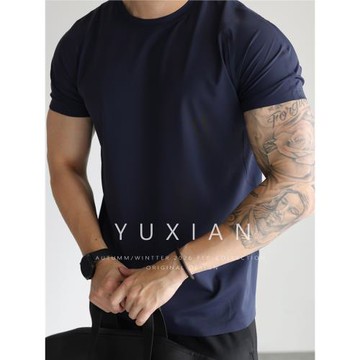 (免運)【都市運動系列】“零”束縛透氣速干無痕男士運動T恤健身短袖夏