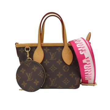 LOUIS VUITTON LV 路易威登 棕色 原花帆布 Neverfull BB 兩用包 M46786 【二手名牌BRAND OFF】