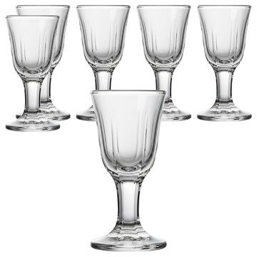 It's us 迷你高腳杯 煙台高粱酒杯  6個  透明色