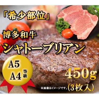 ふるさと納税 田川市 博多和牛ヒレ・シャトーブリアン450g (3枚入)(田川市)