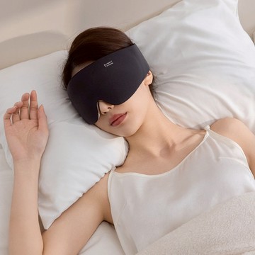 空氣眼罩(V4) 360°立體遮光 柔軟親膚 透氣不悶熱 杏黃色