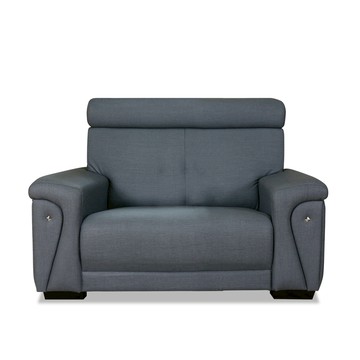 ASSARI-羅迪克單人透氣貓抓皮沙發咖啡棕