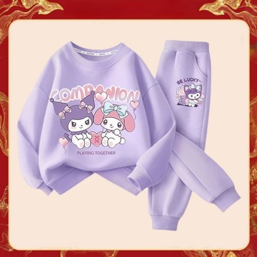 ✨ 壹灣出貨 ✨2025新款兒童衣服女孩三麗鷗庫洛米衛衣衛褲2件套裝女童甜麵可愛
