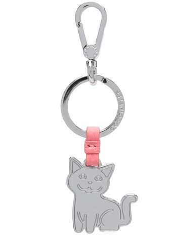 Coccinelle - engraved-logo metal keyring - women - Metal - One Size - Silver