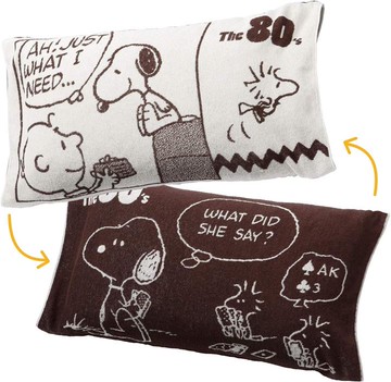 【日本代購】西川 客廳 史努比 枕套 PEANUTS 大約 毛巾面料 抗菌 伸縮型 柔軟 SP5400B 米色