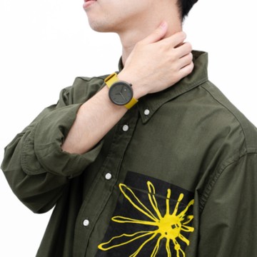 日本 YOT WATCH 40mm手錶 芥末黃
