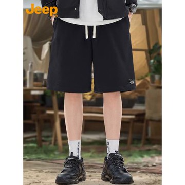 JEEP吉普運動衛褲短褲男款夏季2025新款寬松直筒高級感五分中褲子