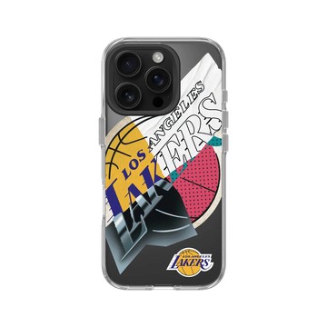 iPhone 16 Pro Clear 透明 - NBA - 拼接系列-洛杉磯湖人 L.A. Lakers - Style Mix