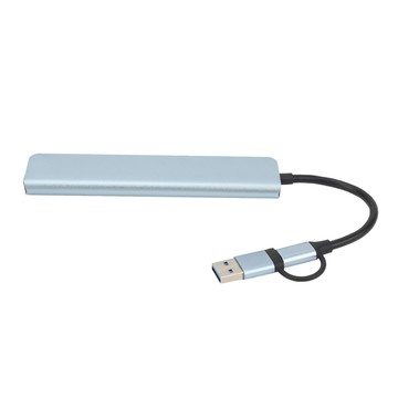 8 合 1 USB C 集線器鋁合金帶 USB3.0 類型 3 USB2.0 3.5 毫米插孔 USB 轉存儲卡讀卡器,