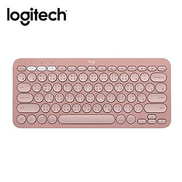 羅技Logitech藍牙鍵盤/K380s/玫瑰粉