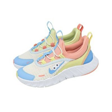 Nike 慢跑鞋 Free Ride PS 中童鞋 小朋友 米白 套入式 運動鞋 IW2029-141